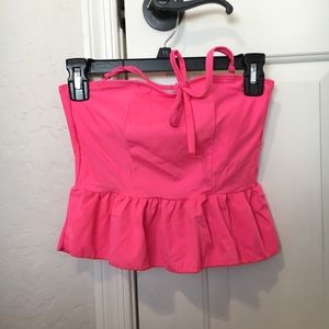 peplum swim top